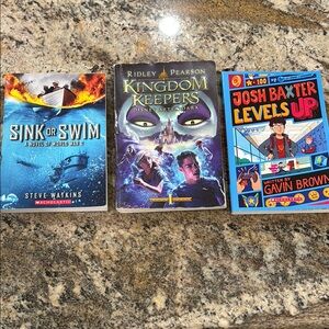 Scholastic Kids Books Set - Blue, Black, Red Covers
